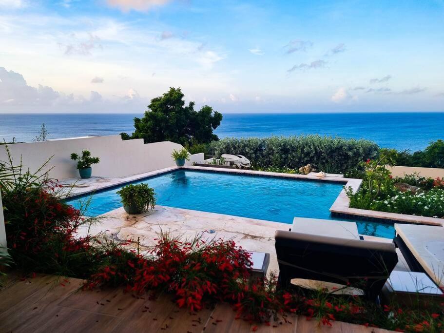 Villa With Pool And Sea View Fontein Esterno foto